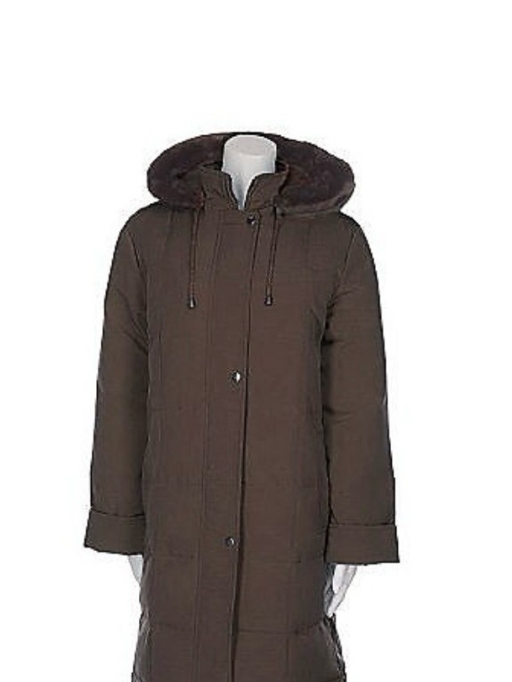Centigrade Down/Feather Zip Front G
Coat with Detachable Hood -size 1X Black